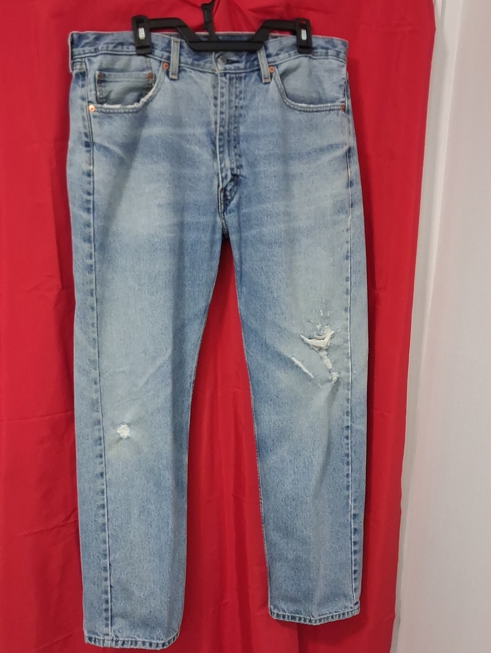 Levi Strauss & Co 505 Men's Light Blue Jeans, W 38" L 32"